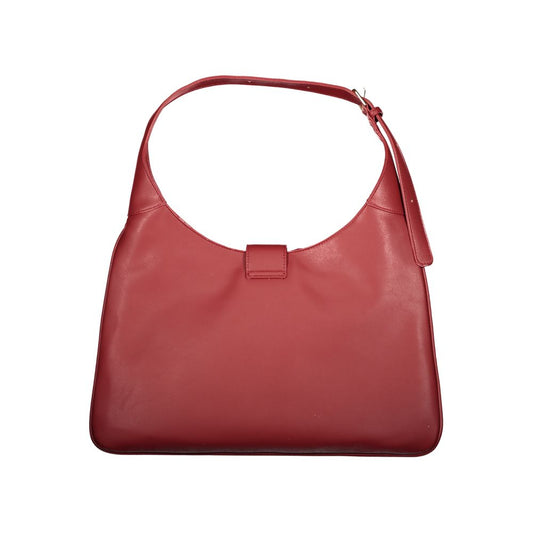 Mario Valentino Red Polyurethane Women Handbag - ClickThatClicks 