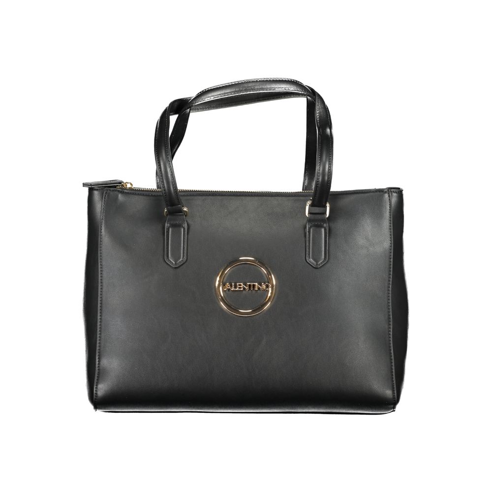 Mario Valentino Black Polyurethane Women Handbag - ClickThatClicks 