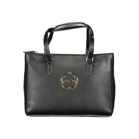 Mario Valentino Black Polyurethane Women Handbag - ClickThatClicks 