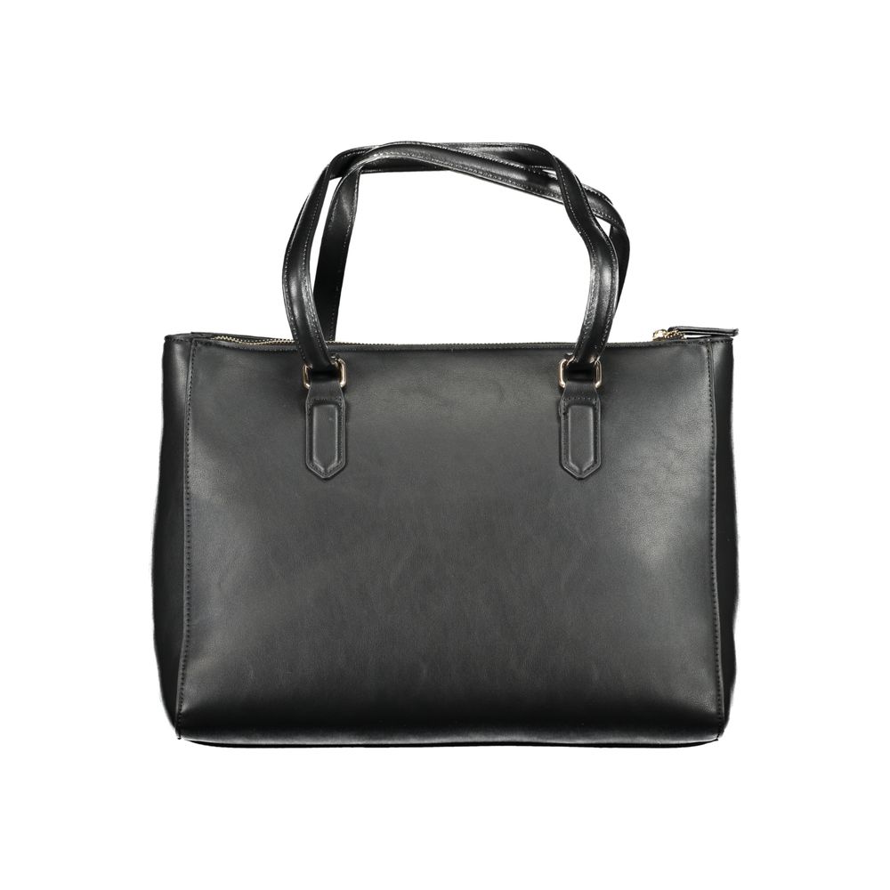 Mario Valentino Black Polyurethane Women Handbag - ClickThatClicks 