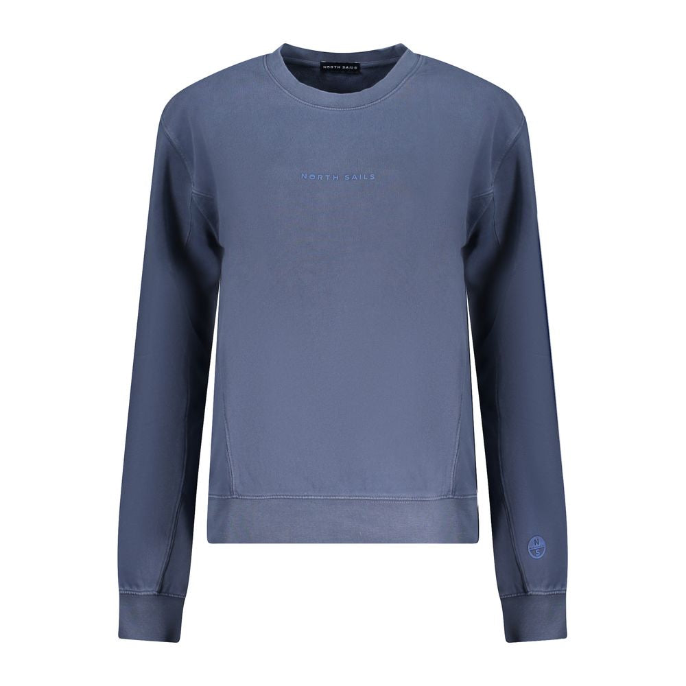 North Sails Blue Cotton Women Sweater - ClickThatClicks 