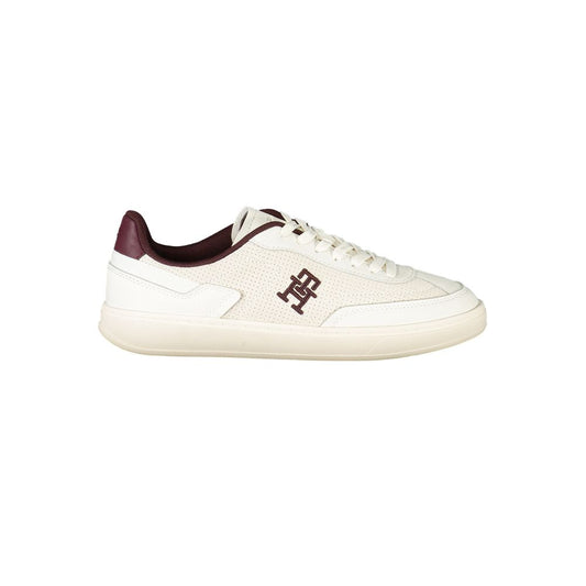 Tommy Hilfiger Beige Polyurethane Women Sneaker - ClickThatClicks 