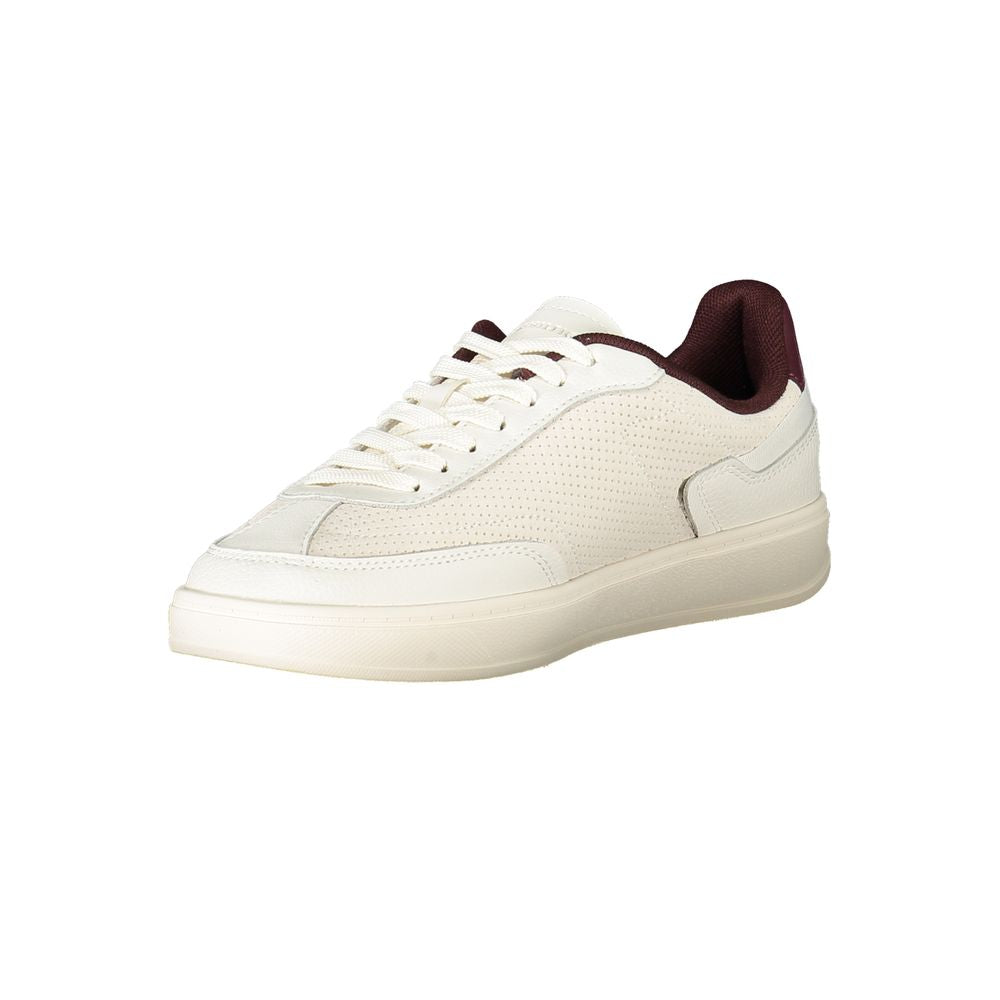 Tommy Hilfiger Beige Polyurethane Women Sneaker - ClickThatClicks 