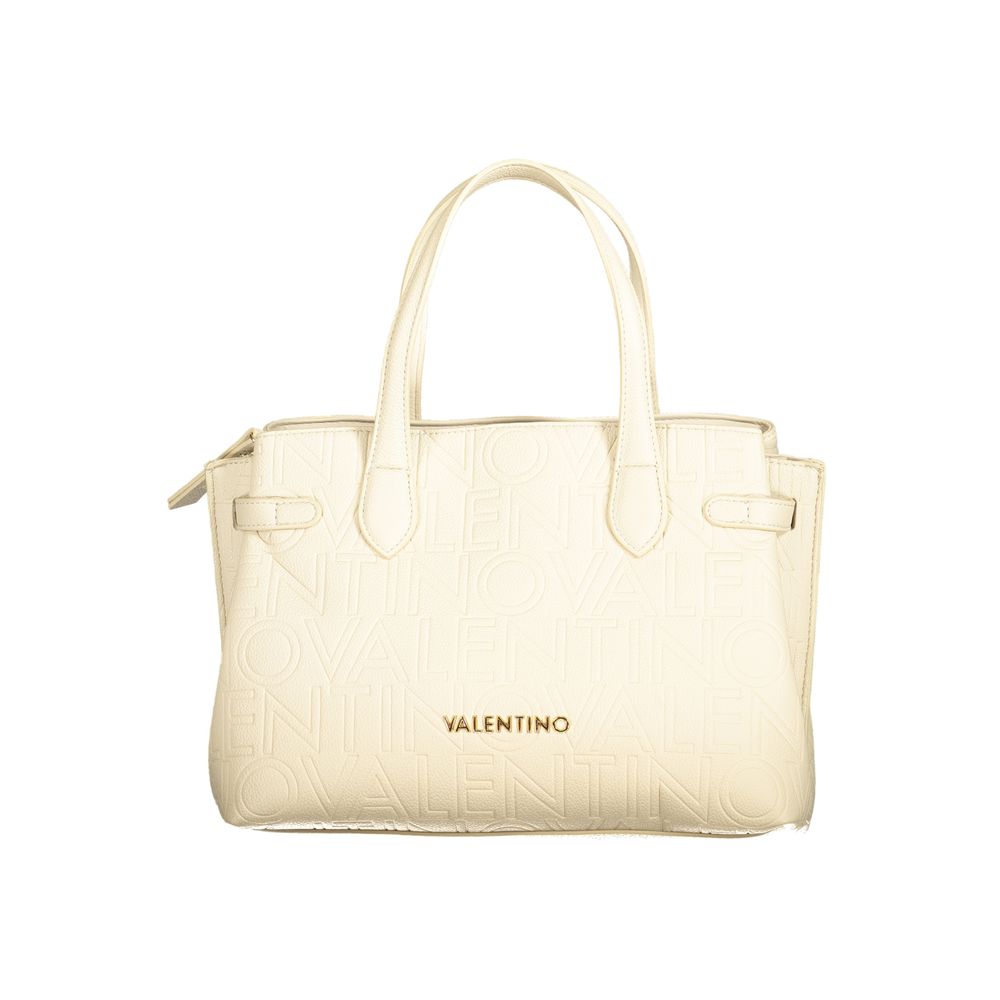 Mario Valentino Beige Polyurethane Women Handbag - ClickThatClicks 