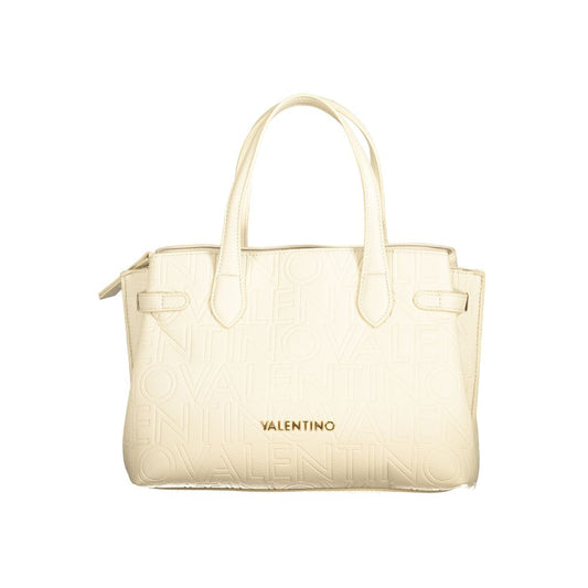 Mario Valentino Beige Polyurethane Women Handbag - ClickThatClicks 