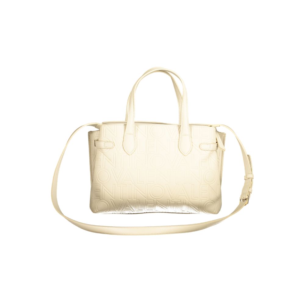 Mario Valentino Beige Polyurethane Women Handbag - ClickThatClicks 