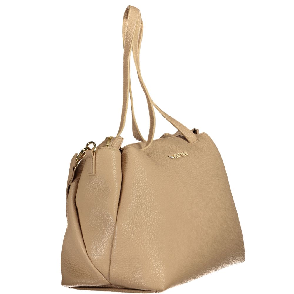 Mario Valentino Beige Polyurethane Women Handbag - ClickThatClicks 