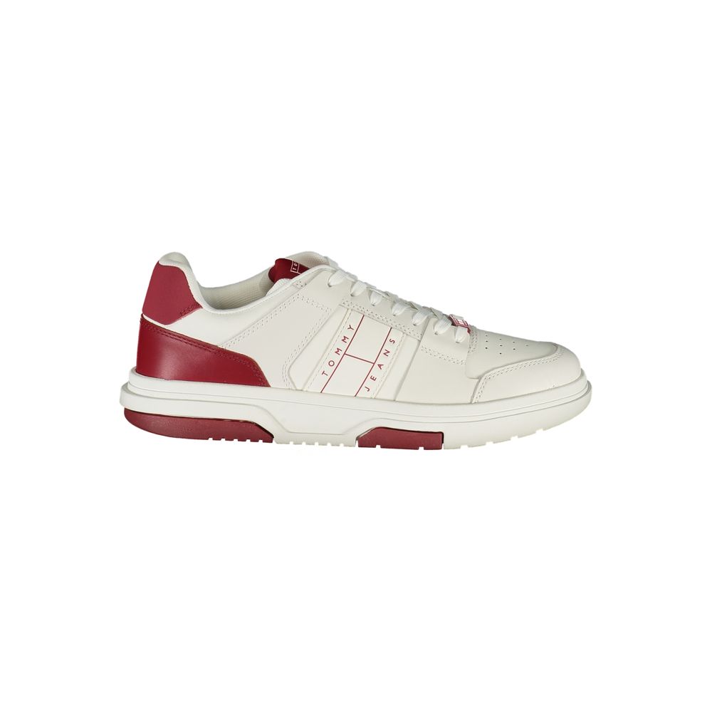 Tommy Hilfiger Red Polyurethane Men's Sneaker - ClickThatClicks 