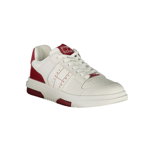 Tommy Hilfiger Red Polyurethane Men's Sneaker - ClickThatClicks 