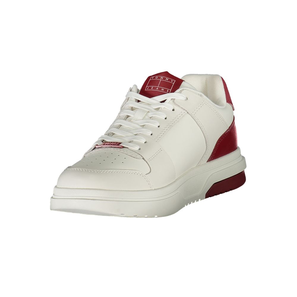 Tommy Hilfiger Red Polyurethane Men's Sneaker - ClickThatClicks 
