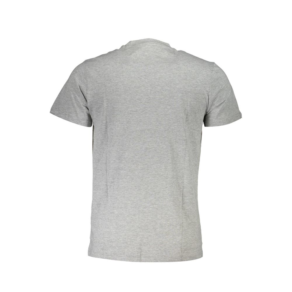 Cavalli Class Grigio Cotton Men T-Shirt - ClickThatClicks 