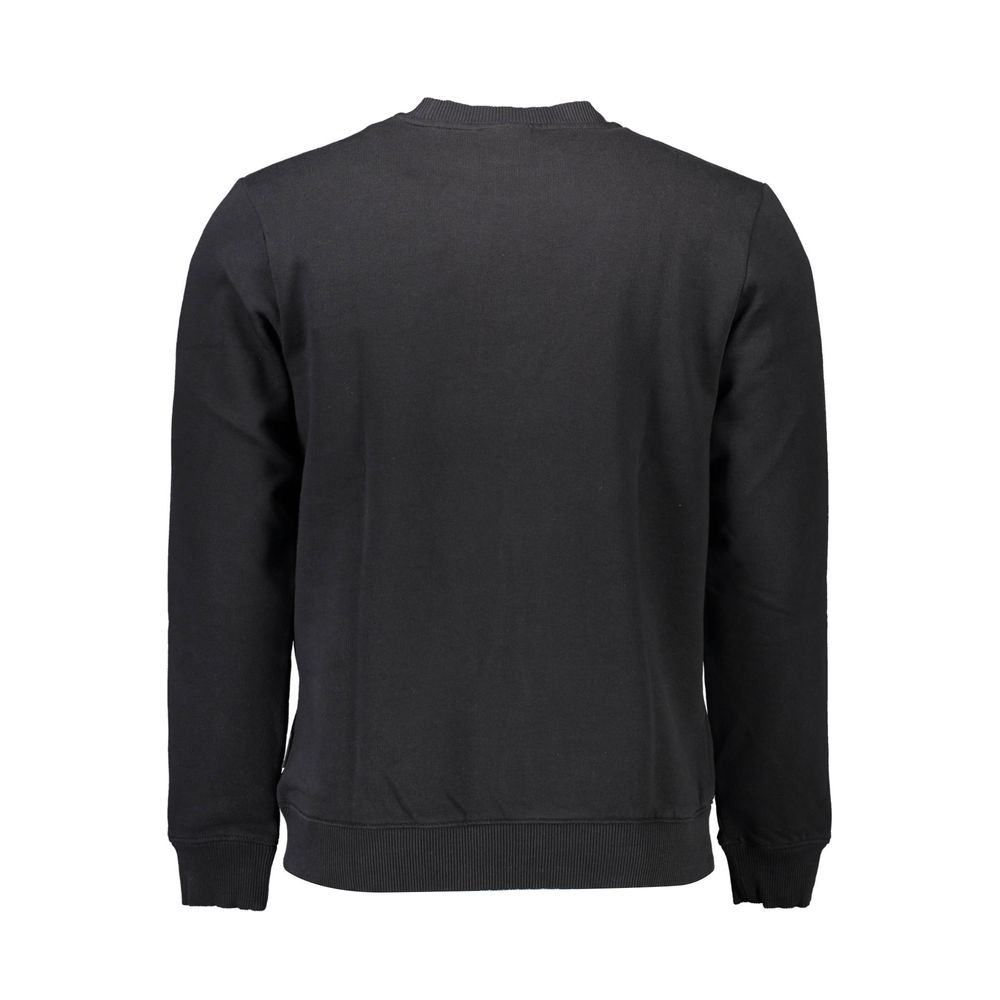 Napapijri Black Cotton Men Sweatshirt - ClickThatClicks 