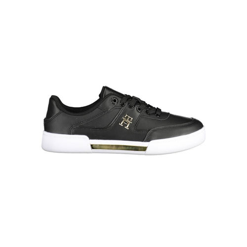 Tommy Hilfiger Black Polyester Women Sneaker - ClickThatClicks 