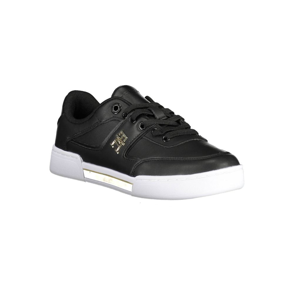 Tommy Hilfiger Black Polyester Women Sneaker - ClickThatClicks 
