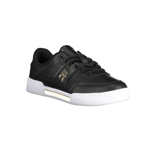 Tommy Hilfiger Black Polyester Women Sneaker - ClickThatClicks 