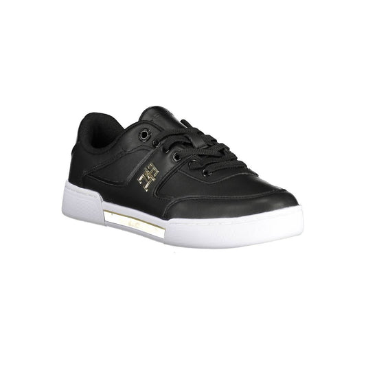 Tommy Hilfiger Black Polyester Women Sneaker - ClickThatClicks 