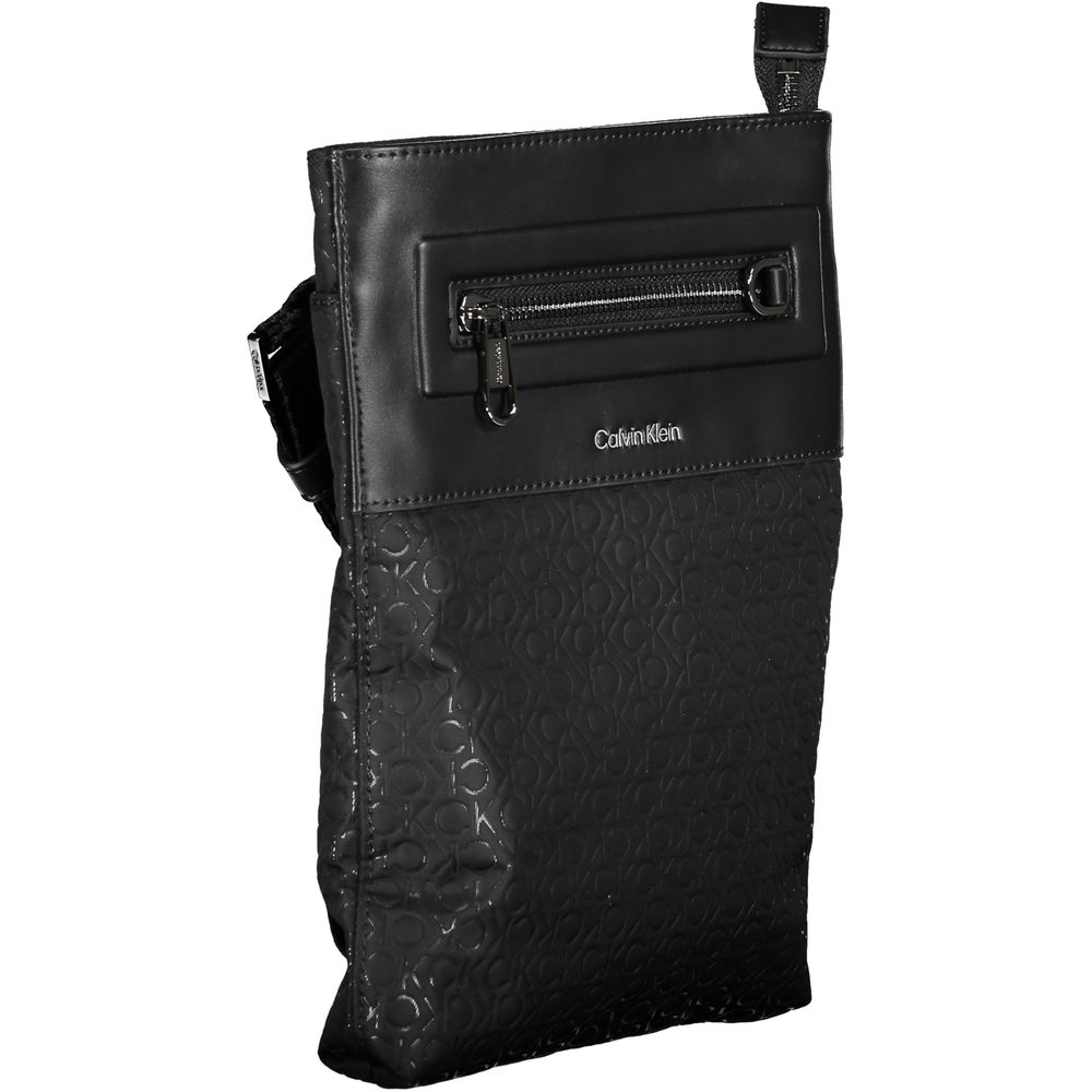 Calvin Klein Black Polyester Men's Shoulder Bag - ClickThatClicks 