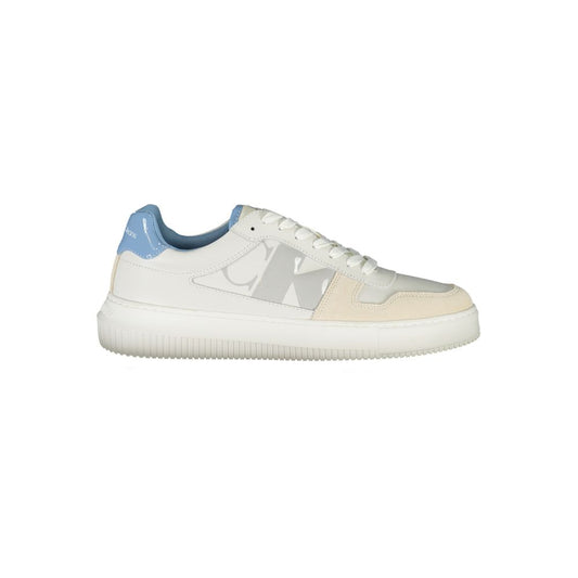 Calvin Klein Bianco Leather Mens Sneaker - ClickThatClicks 