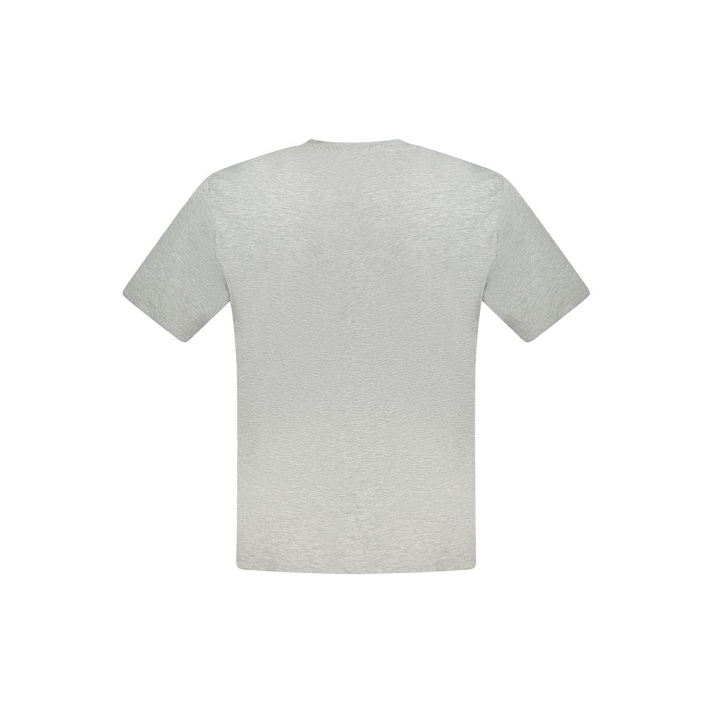 North Sails Gray Cotton Men's T-Shirt - ClickThatClicks 