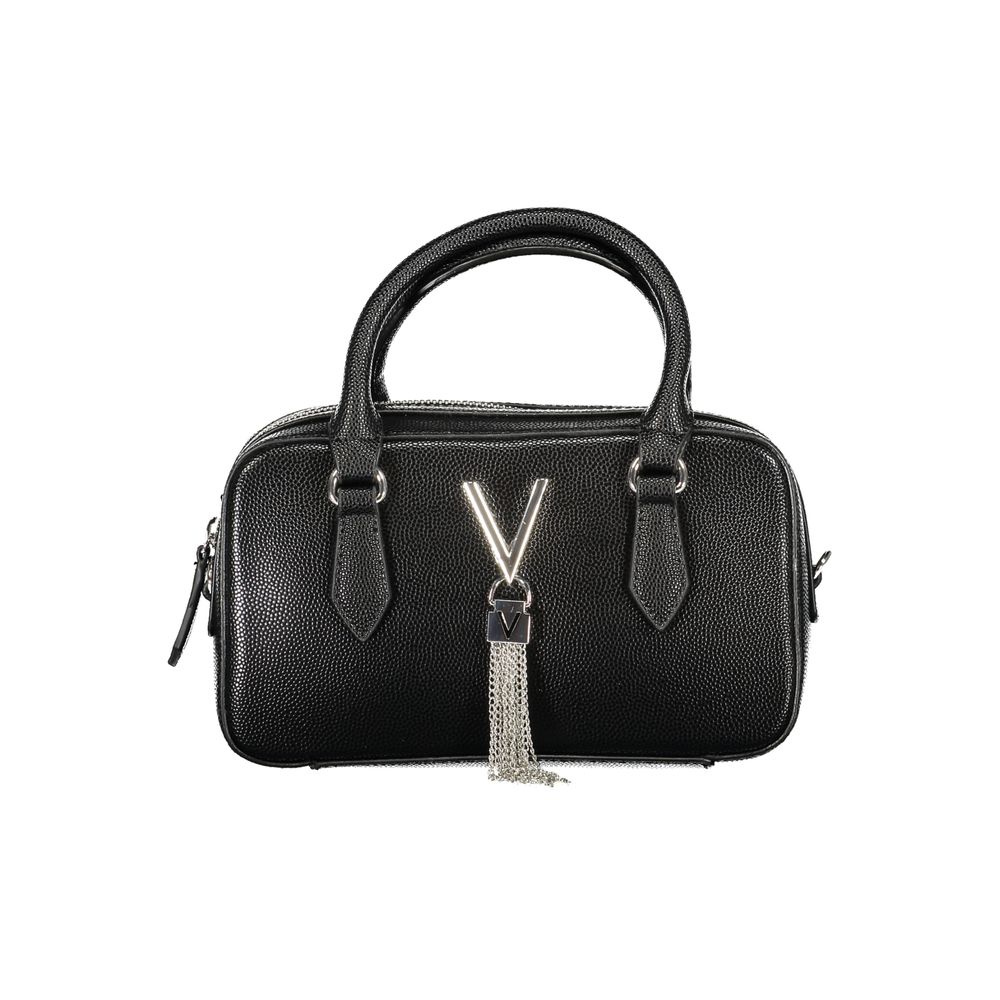 Mario Valentino Black Polyurethane Women's Handbag - ClickThatClicks 