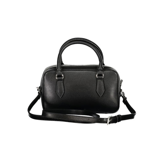 Mario Valentino Black Polyurethane Women's Handbag - ClickThatClicks 