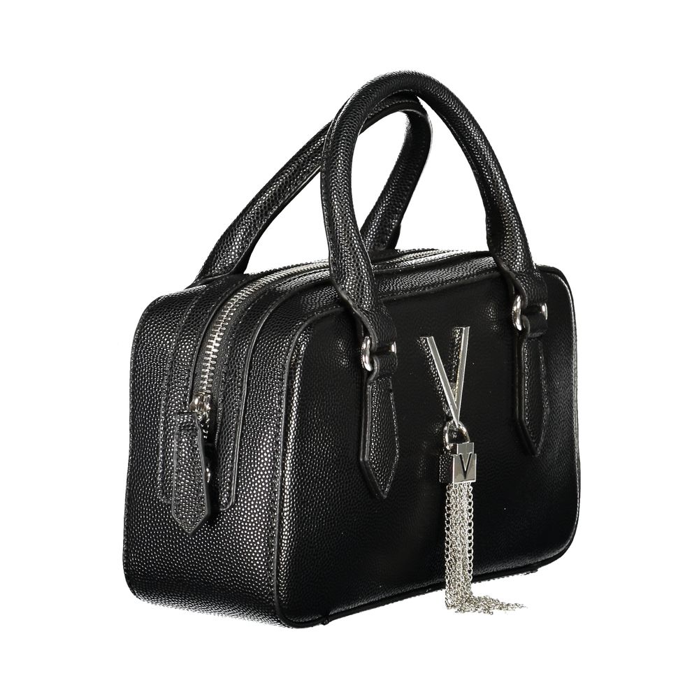 Mario Valentino Black Polyurethane Women's Handbag - ClickThatClicks 