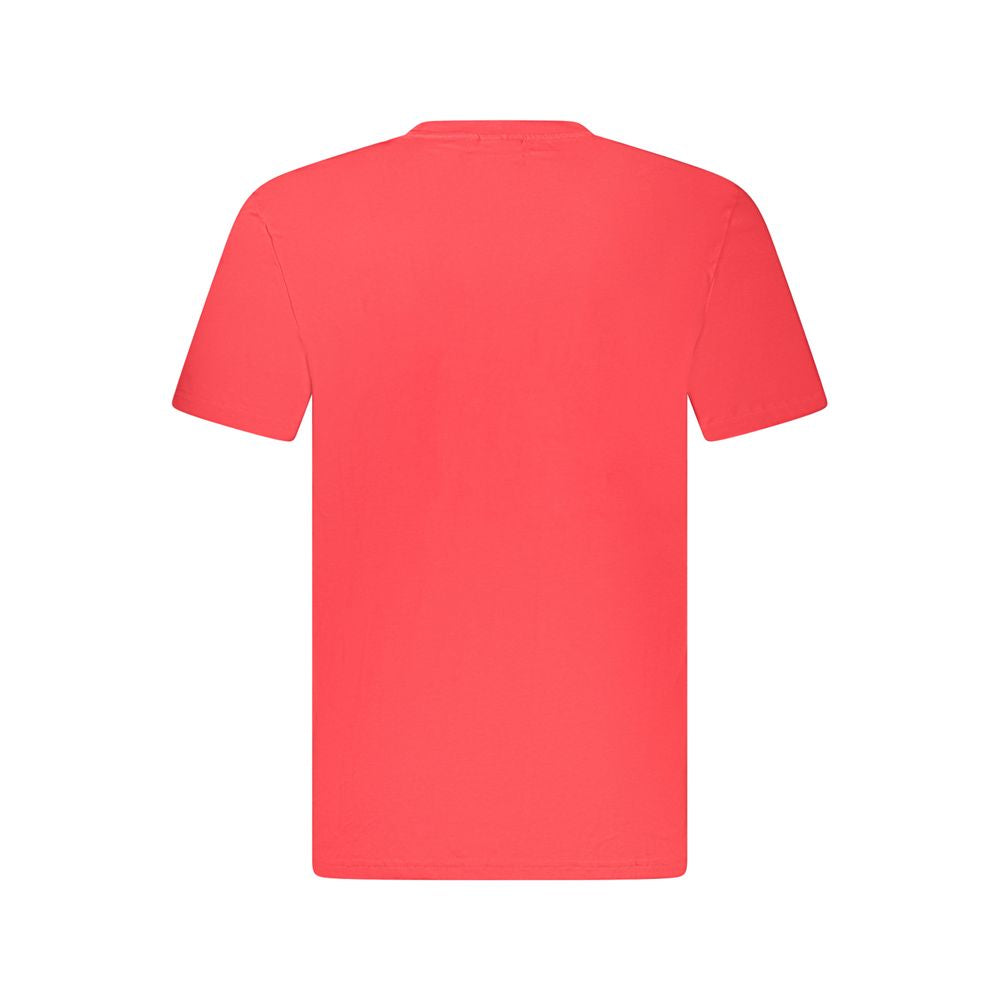 Fila Red Cotton Men T-Shirt - ClickThatClicks 