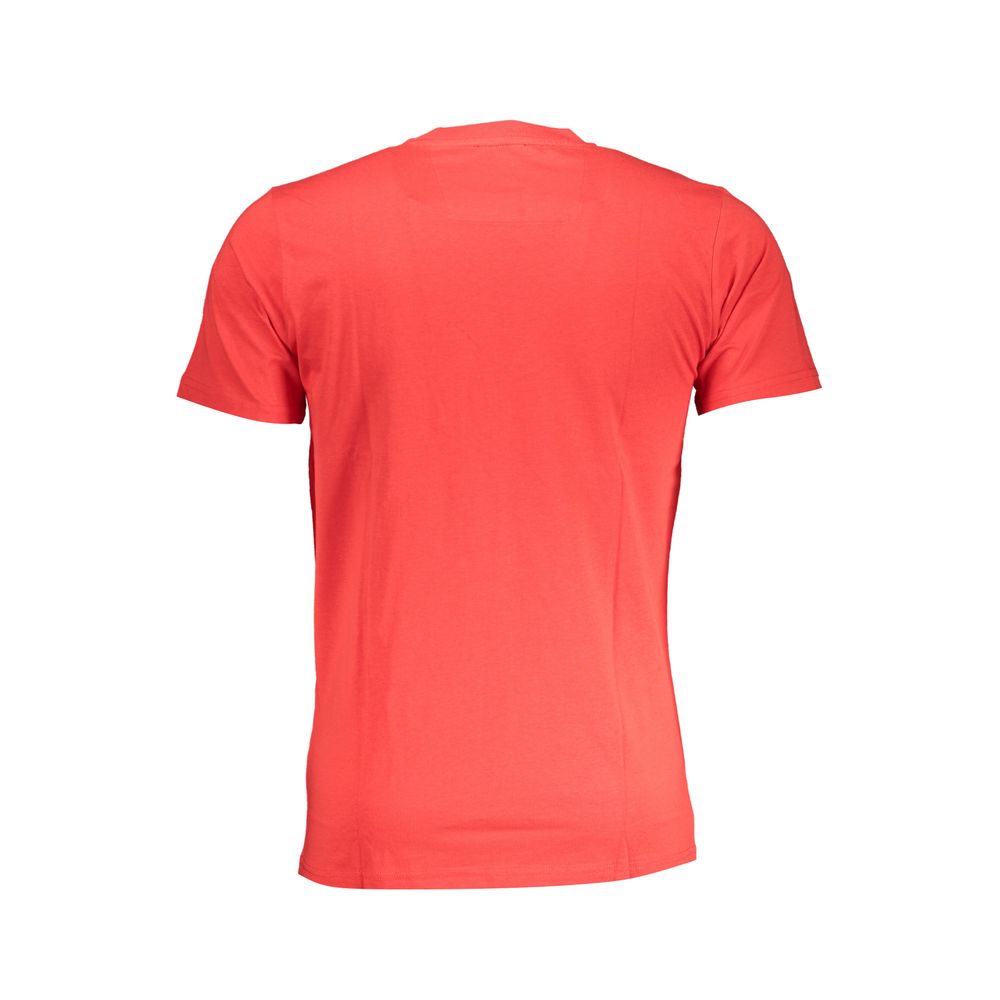 Cavalli Class Rosso Cotton Men T-Shirt - ClickThatClicks 