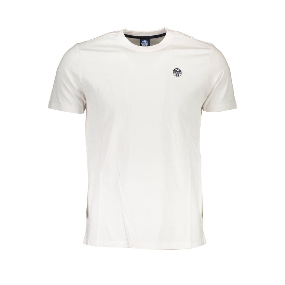 North Sails Bianco Cotton Men T-Shirt - ClickThatClicks 