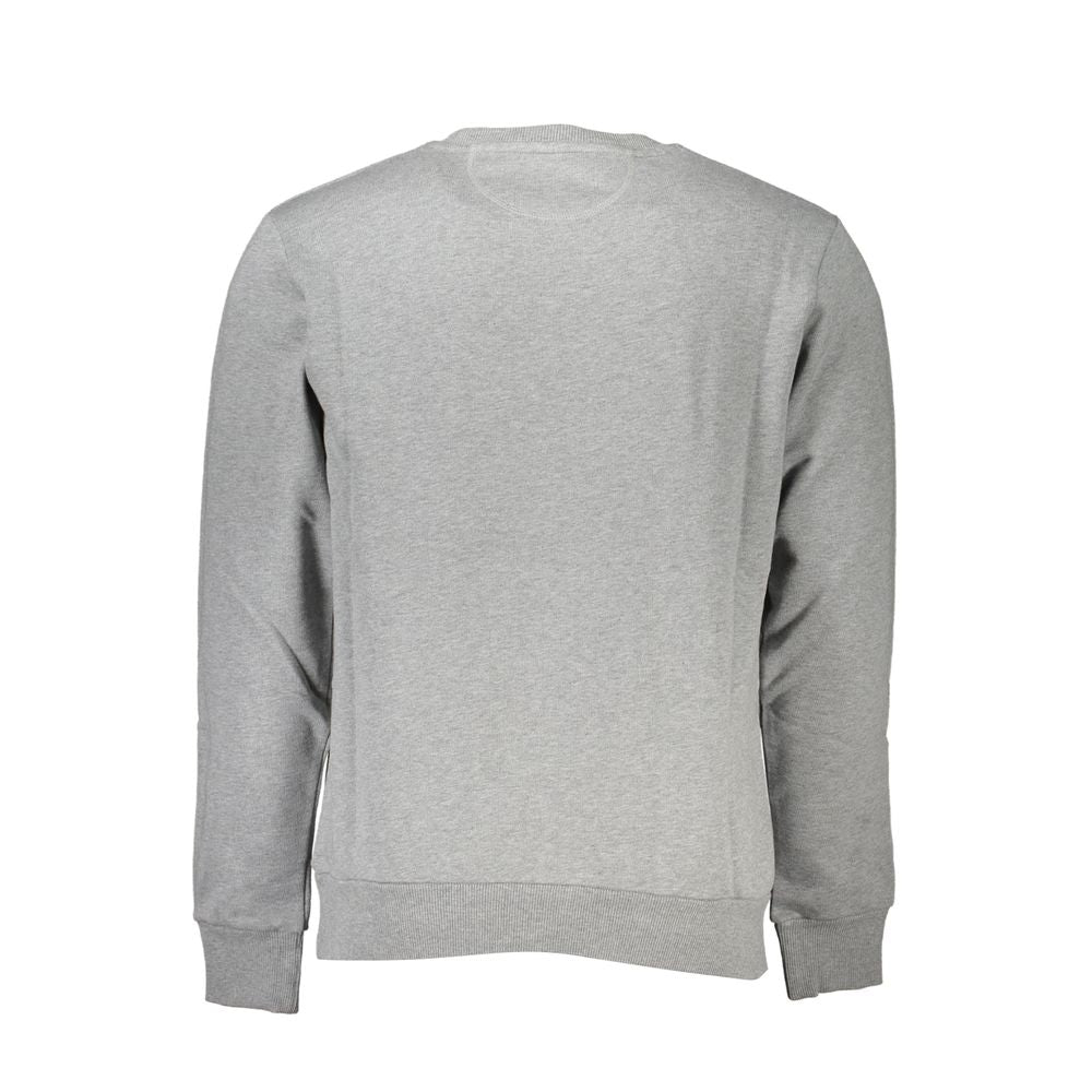 La Martina Grigio Cotton Men Sweatshirt - ClickThatClicks 