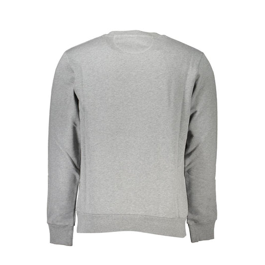 La Martina Grigio Cotton Men Sweatshirt - ClickThatClicks 