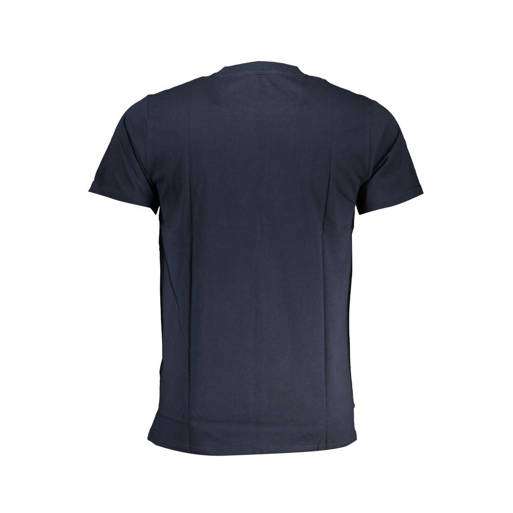 Cavalli Class Blue Cotton Men T-Shirt - ClickThatClicks 
