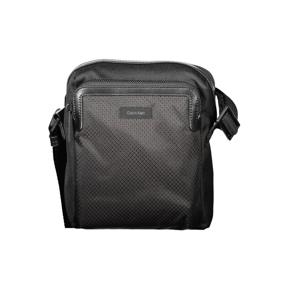 Calvin Klein Black Polyester Men's Shoulder Bag - ClickThatClicks 