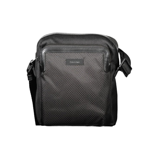 Calvin Klein Black Polyester Men's Shoulder Bag - ClickThatClicks 