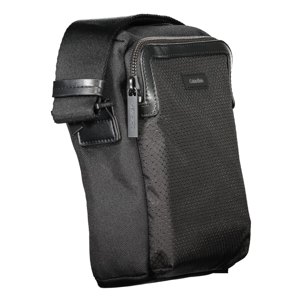 Calvin Klein Black Polyester Men's Shoulder Bag - ClickThatClicks 