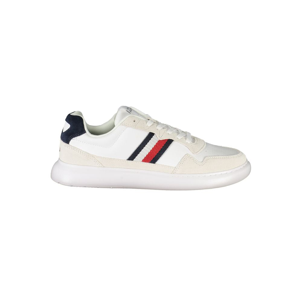 Tommy Hilfiger White Polyurethane Men Sneaker - ClickThatClicks 