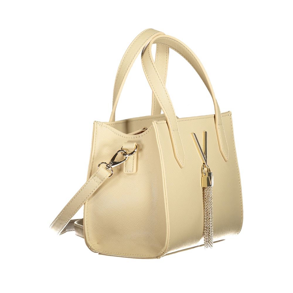 Mario Valentino Beige Polyurethane Women Handbag - ClickThatClicks 