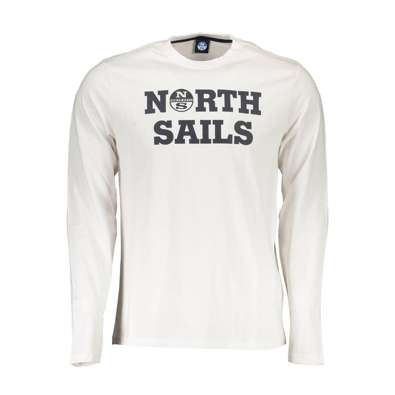 North Sails White Cotton Men T-Shirt