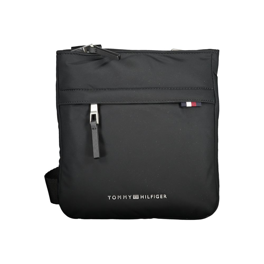 Tommy Hilfiger Black Polyurethane Women Shoulder Bag - ClickThatClicks 