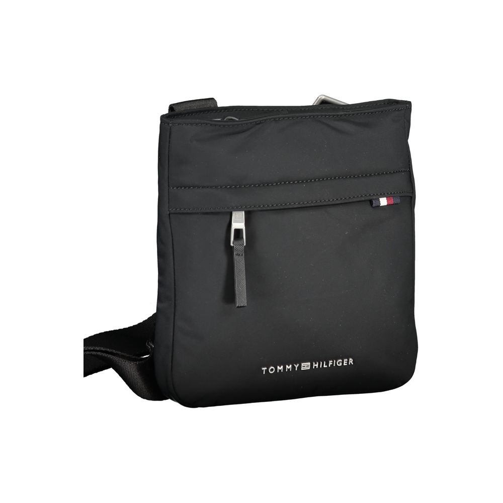 Tommy Hilfiger Black Polyurethane Women Shoulder Bag - ClickThatClicks 