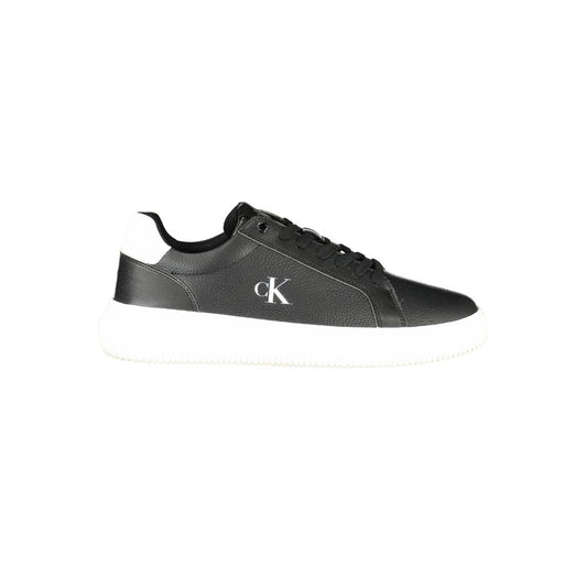 Calvin Klein Black Leather Men Sneaker - ClickThatClicks 