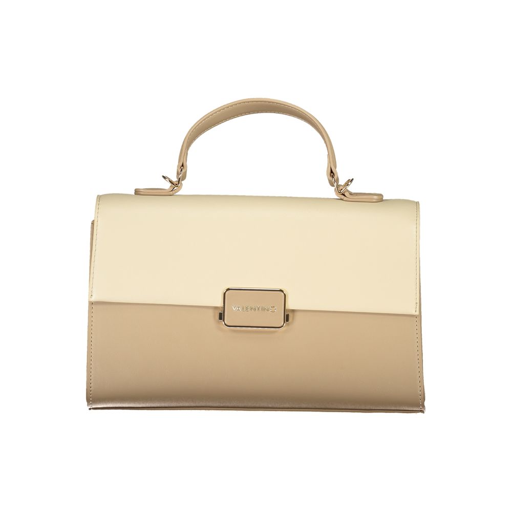 Mario Valentino Beige Polyurethane Women Handbag - ClickThatClicks 