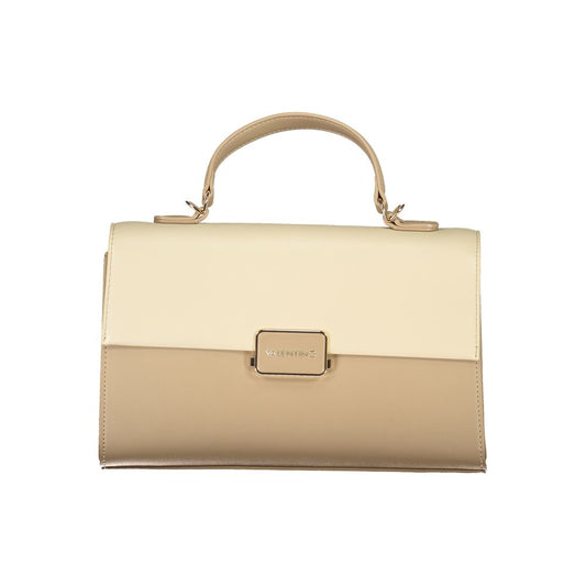 Mario Valentino Beige Polyurethane Women Handbag - ClickThatClicks 