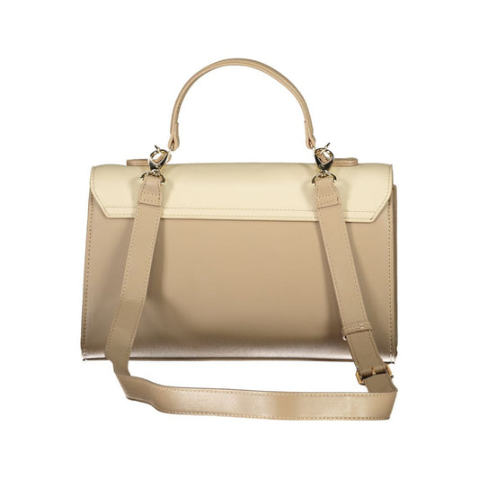 Mario Valentino Beige Polyurethane Women Handbag - ClickThatClicks 