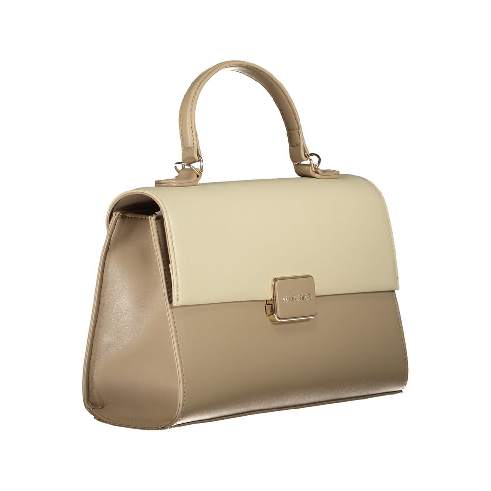 Mario Valentino Beige Polyurethane Women Handbag - ClickThatClicks 