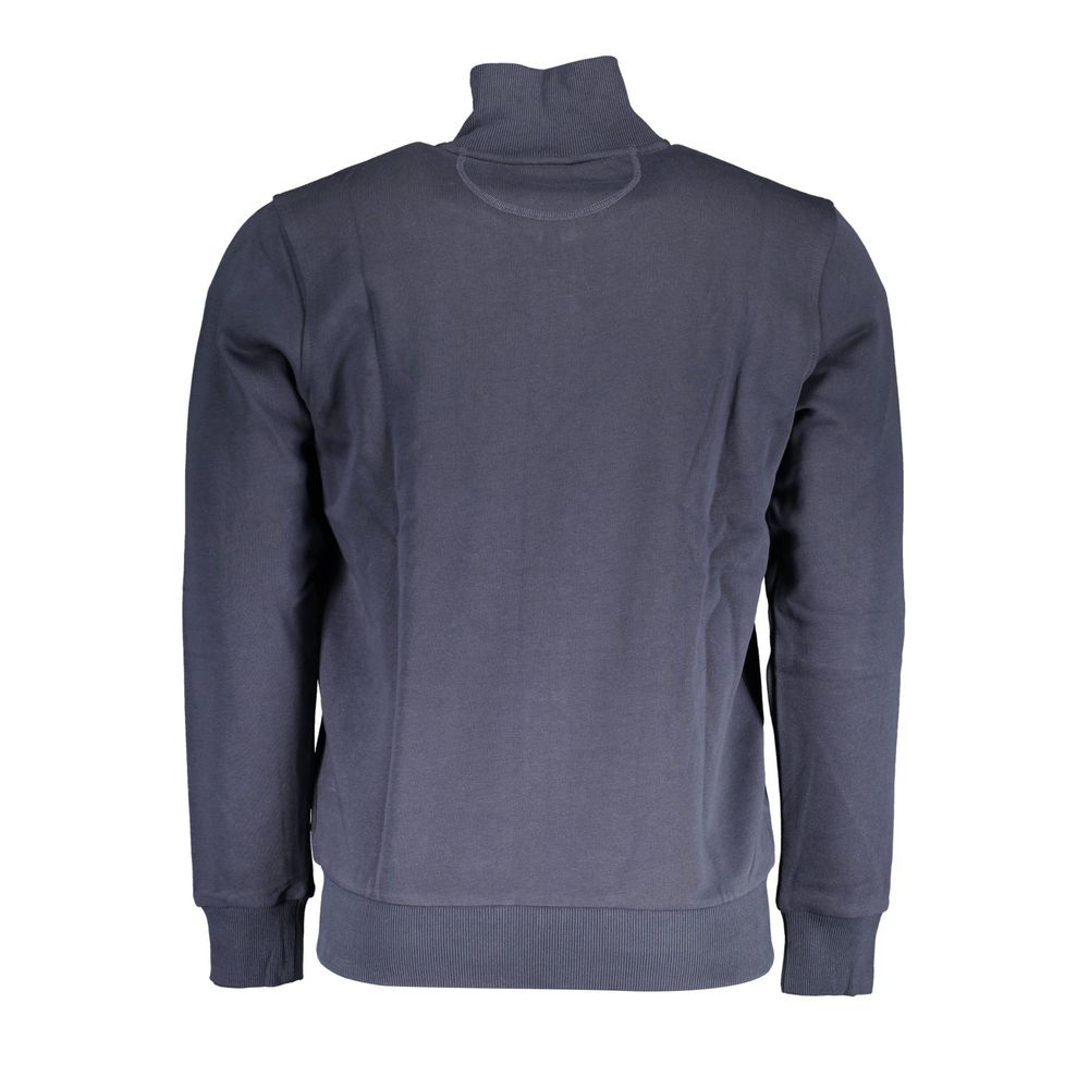 La Martina Blue Cotton Men's Sweatshirt - ClickThatClicks 