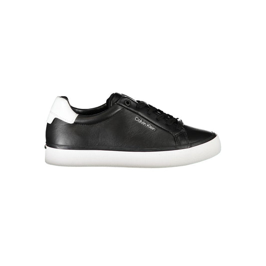 Calvin Klein Black Leather Women Sneaker - ClickThatClicks 