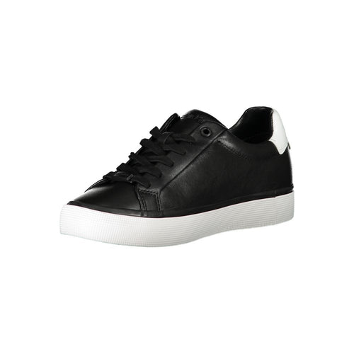 Calvin Klein Black Leather Women Sneaker - ClickThatClicks 