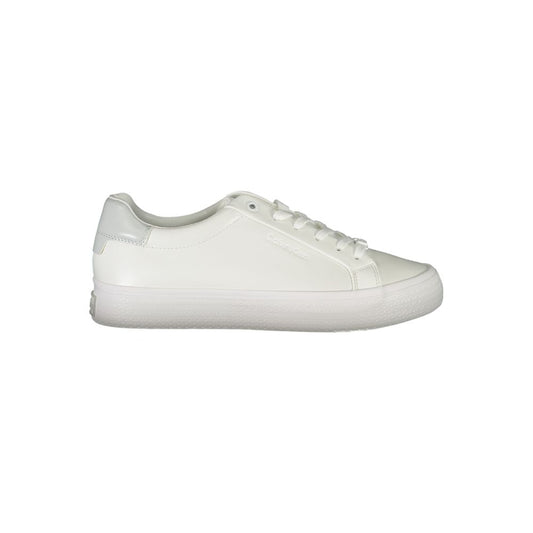 Calvin Klein Bianco Pelle Women Sneaker - ClickThatClicks 