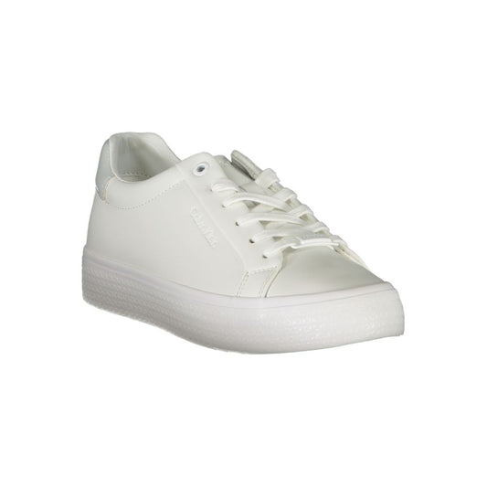 Calvin Klein Bianco Pelle Women Sneaker - ClickThatClicks 